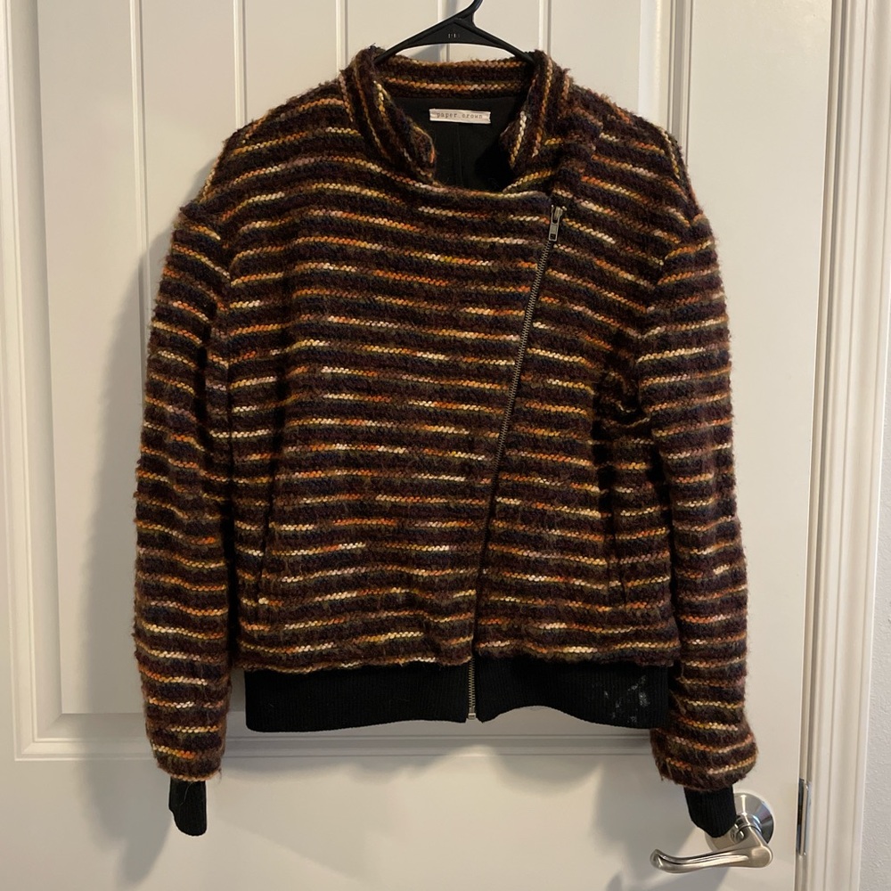 Paper Crown Women’s Wool Blend Asymmetrical Jacket